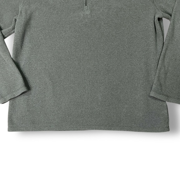 The North Face Mens 1/4 Zip Fleece Pullover Sz L Gray Outdoor Active - Picture 3 of 11